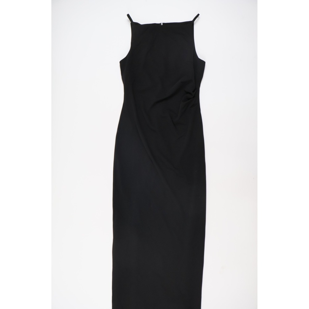 LIHUIER Column Dress LL025105-T Black Solid Small NWT